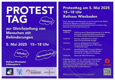 Protesttag zur Gleichstellung von Menschen mit Behinderungen
